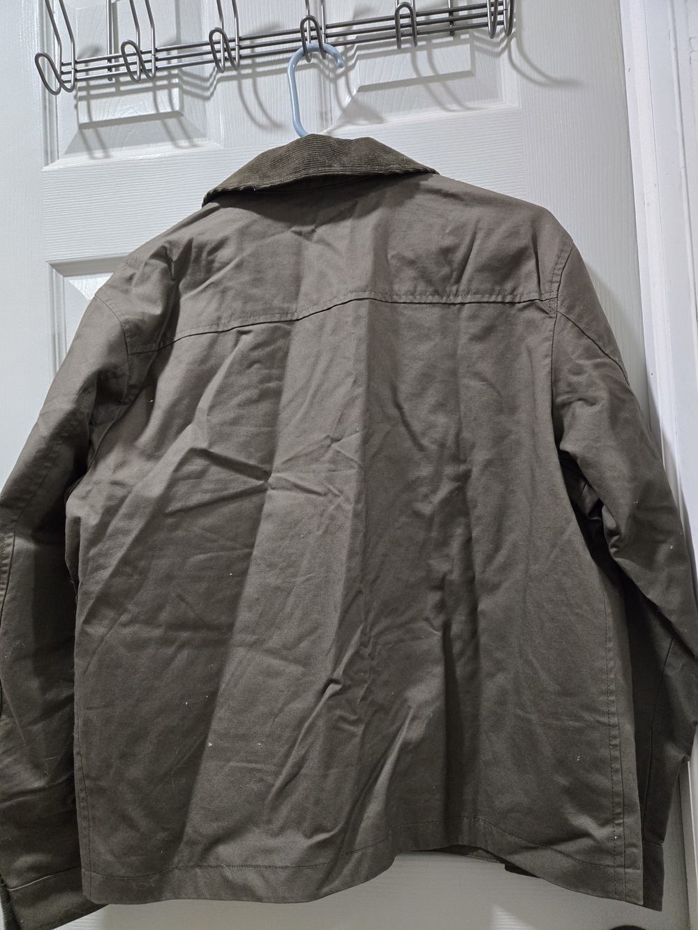 Uniqlo Olive Green Field Jacket with Corduroy Collar - Picture 3 of 8